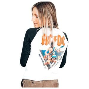 ACDC Vintage 1983 Tour Raglan Baseball T-Shirt M